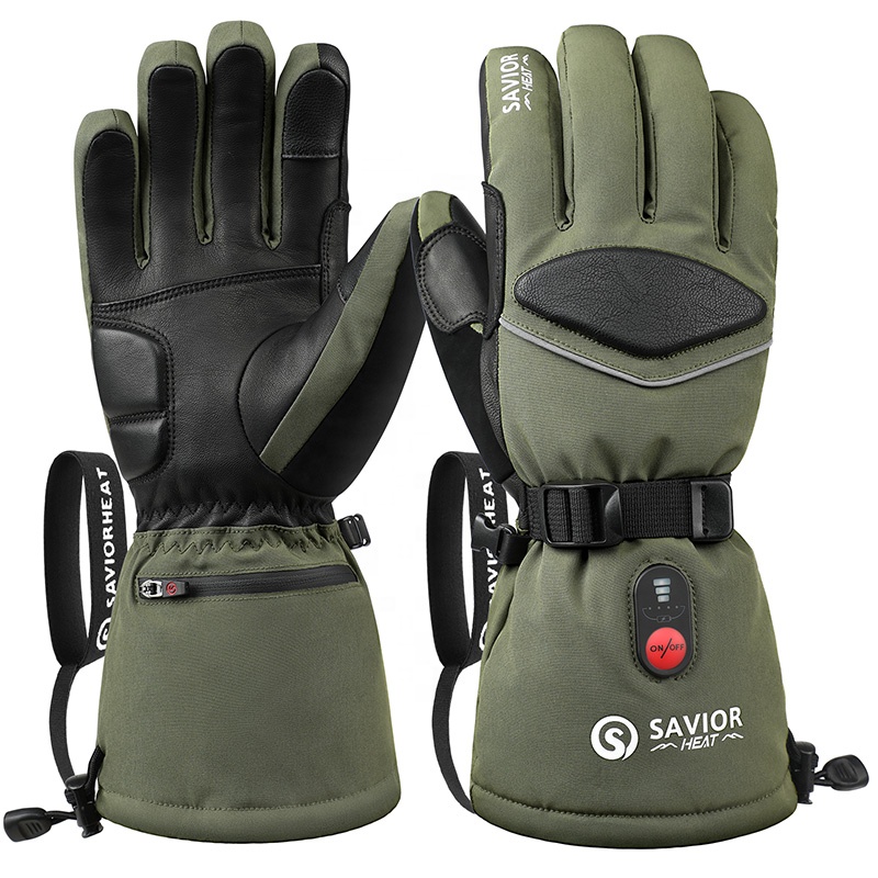Green 7.4V 3000mAh Outdoor War - Ski Glove Waterproof review and price