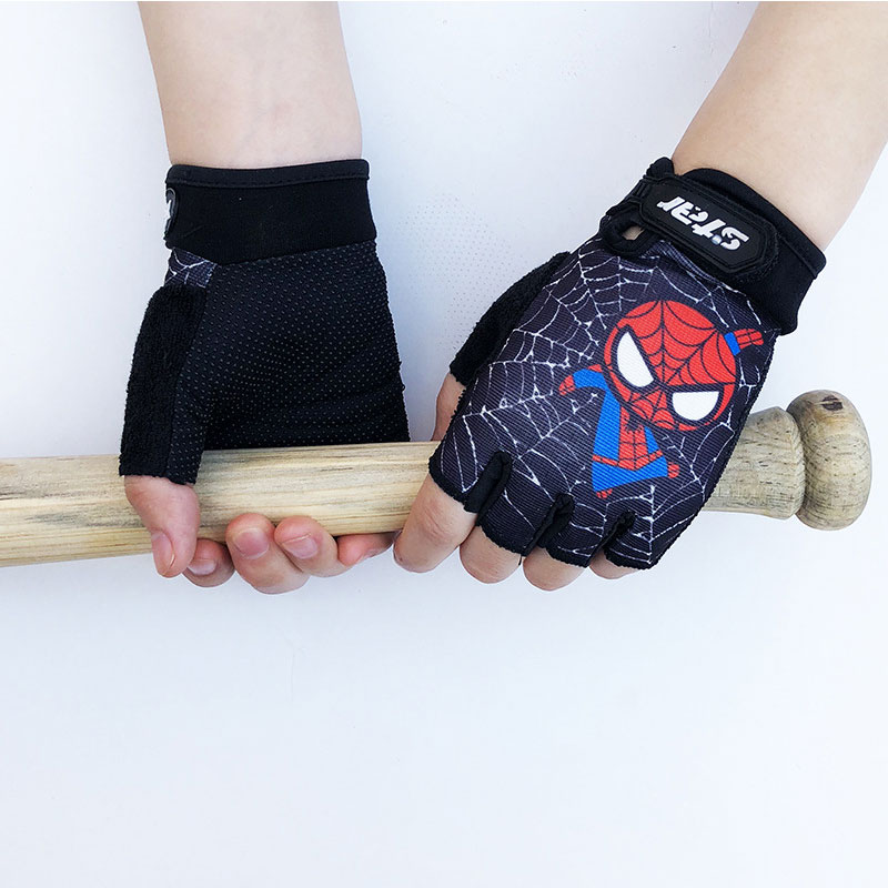 Kids Bike Gloves Half Finger S - Cycling Glove Padded review and price